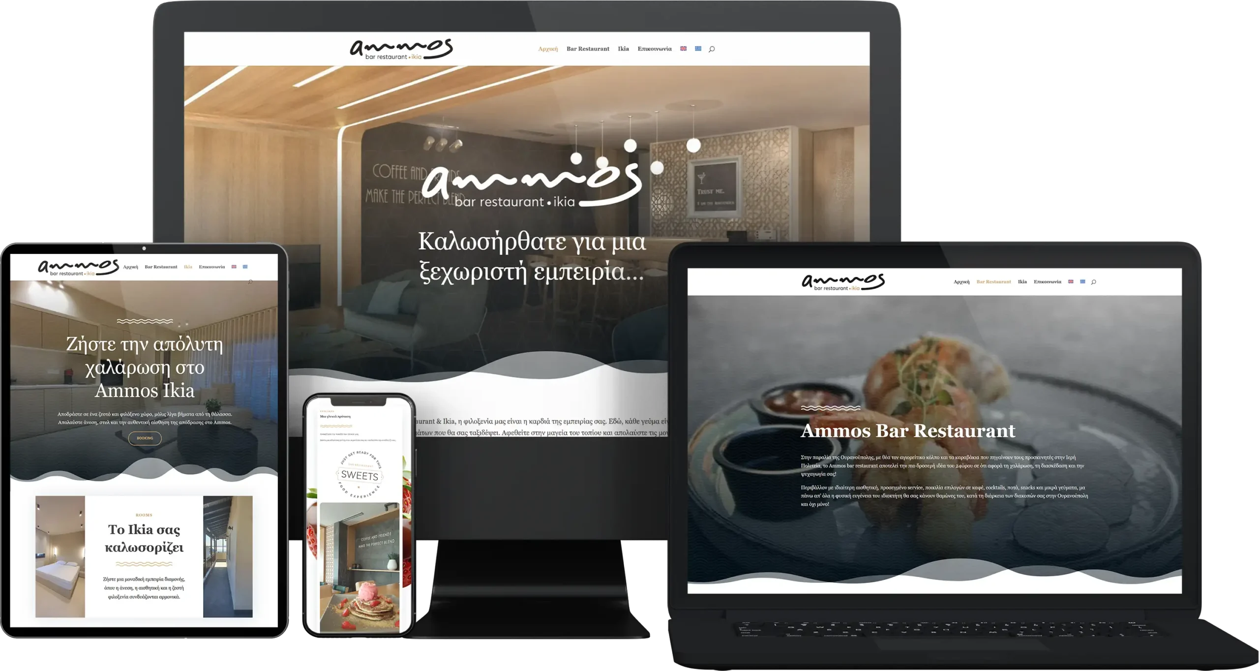 AMMOS site mockup